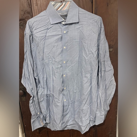 Johnston & Murphy Other - EUC! Men's Johnston & Murphy Light Blue XXL Button down Dress Shirt